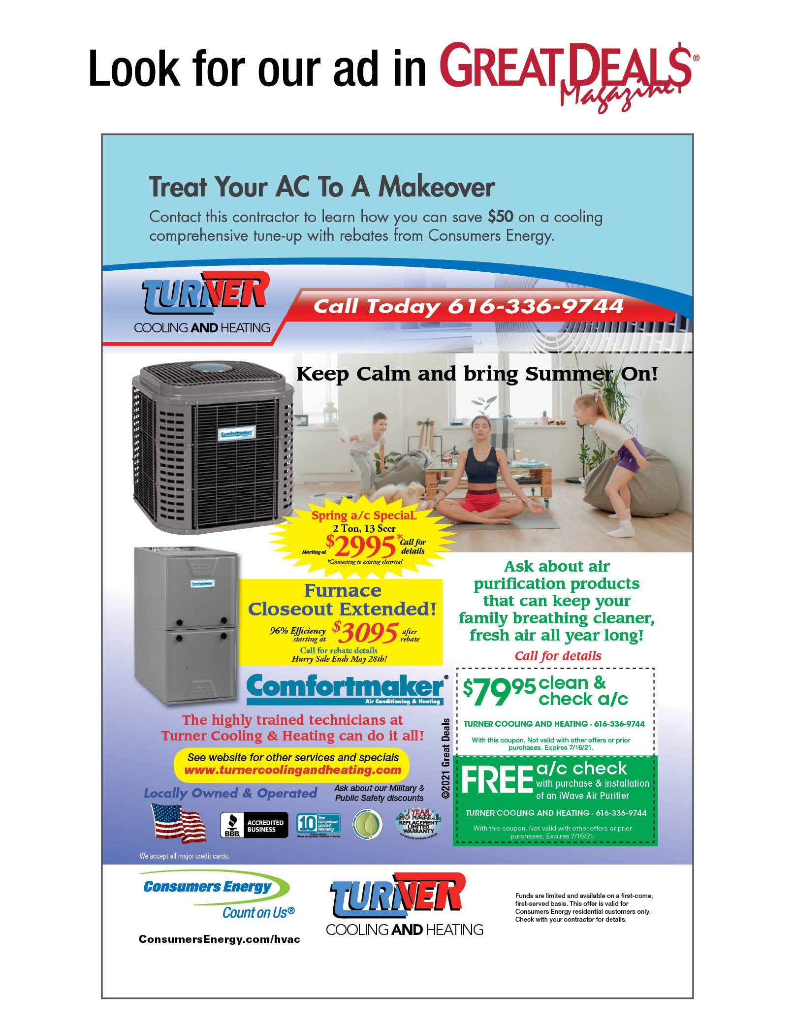 Specials Turner Cooling & Heating